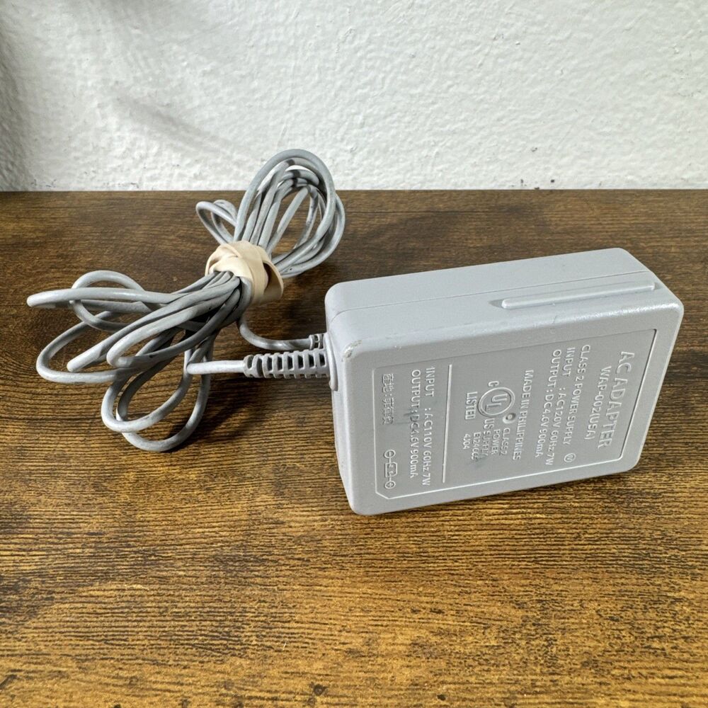 Nintendo 3DS & 3DS XL Charger / AC Adapter WAP-002 OEM, Tested & Works